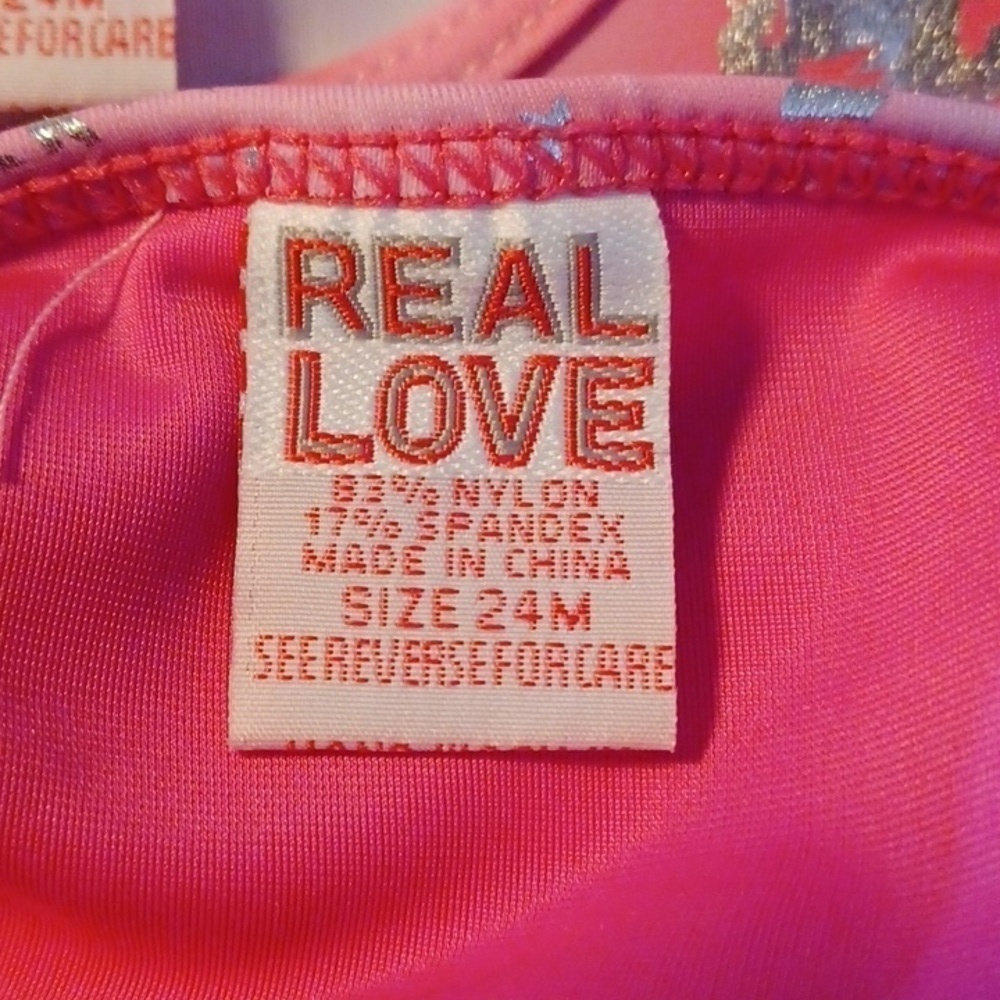 REAL LOVE 2 PIECE BATHING SUIT 24 MONTHS. - Picture 6 of 7